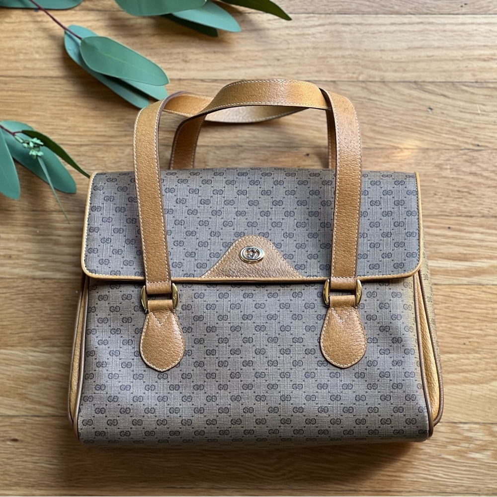 GUCCI Authentic Micro GG Women's Leather Handbag